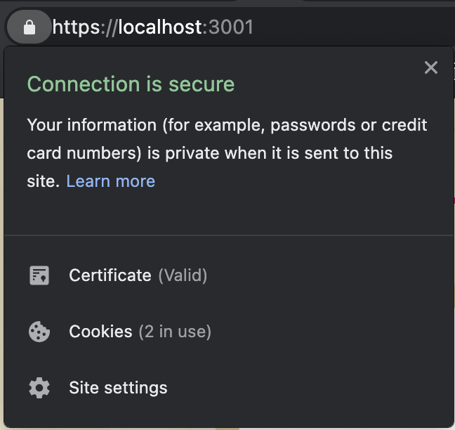 valid cert